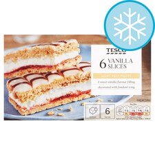 Tesco 6 Vanilla Slices 230G