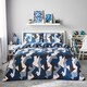 image 1 of SILENTNIGHT GEO CAMO DUVET SET SINGLE