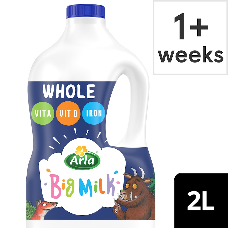image 1 of Arla Big Milk Fresh Whole Milk Vitamin Enriched for Kids 2L