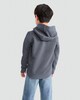 image 4 of F&F Boys Diamond Textured Kangaroo Pocket Hoodie in Grey