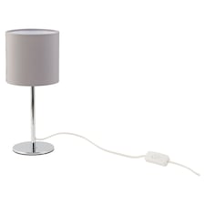 F&F Home Grey Metal Table Lamp