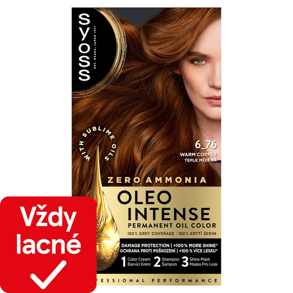 Syoss Oleo Intense 6-76 Teplý medený 50 ml