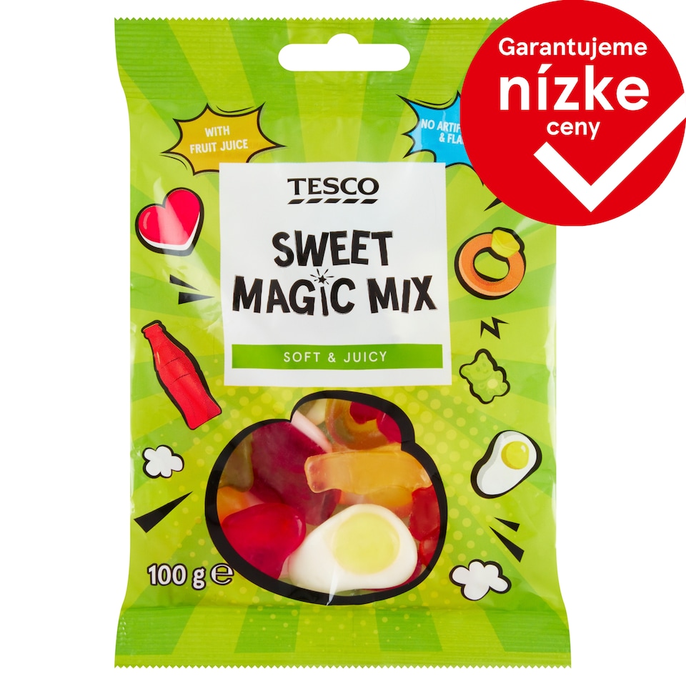 Tesco Želé cukríky s ovocnými príchuťami 100 g