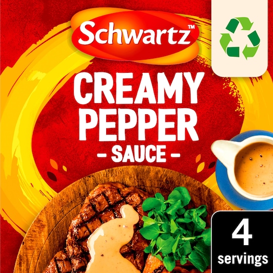 Schwartz Creamy Pepper Sauce 25G Tesco Groceries