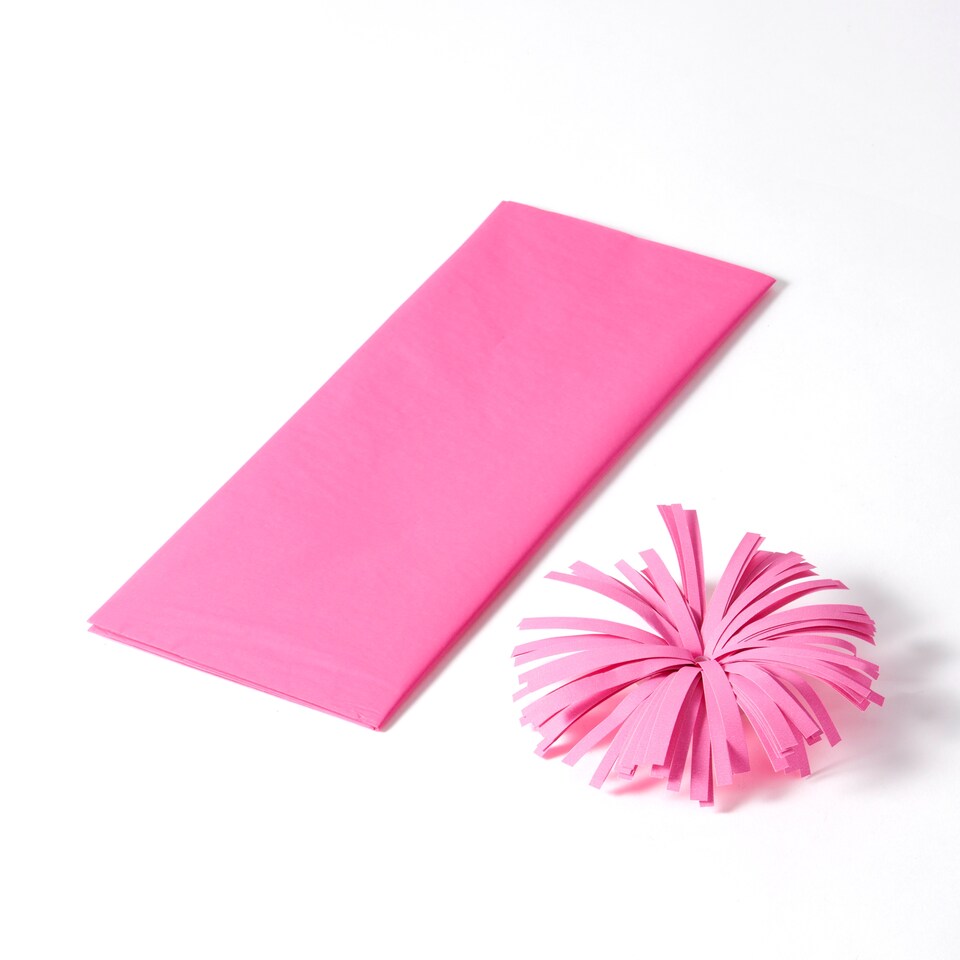 image 1 of Paperchase Neon Christmas Tissue Paper & Bow Gift Wrap Set - Pink