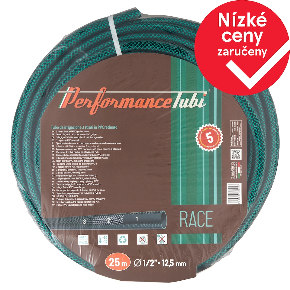 Performance Tubi Zahradní 3-vrstvá hadice 25 m