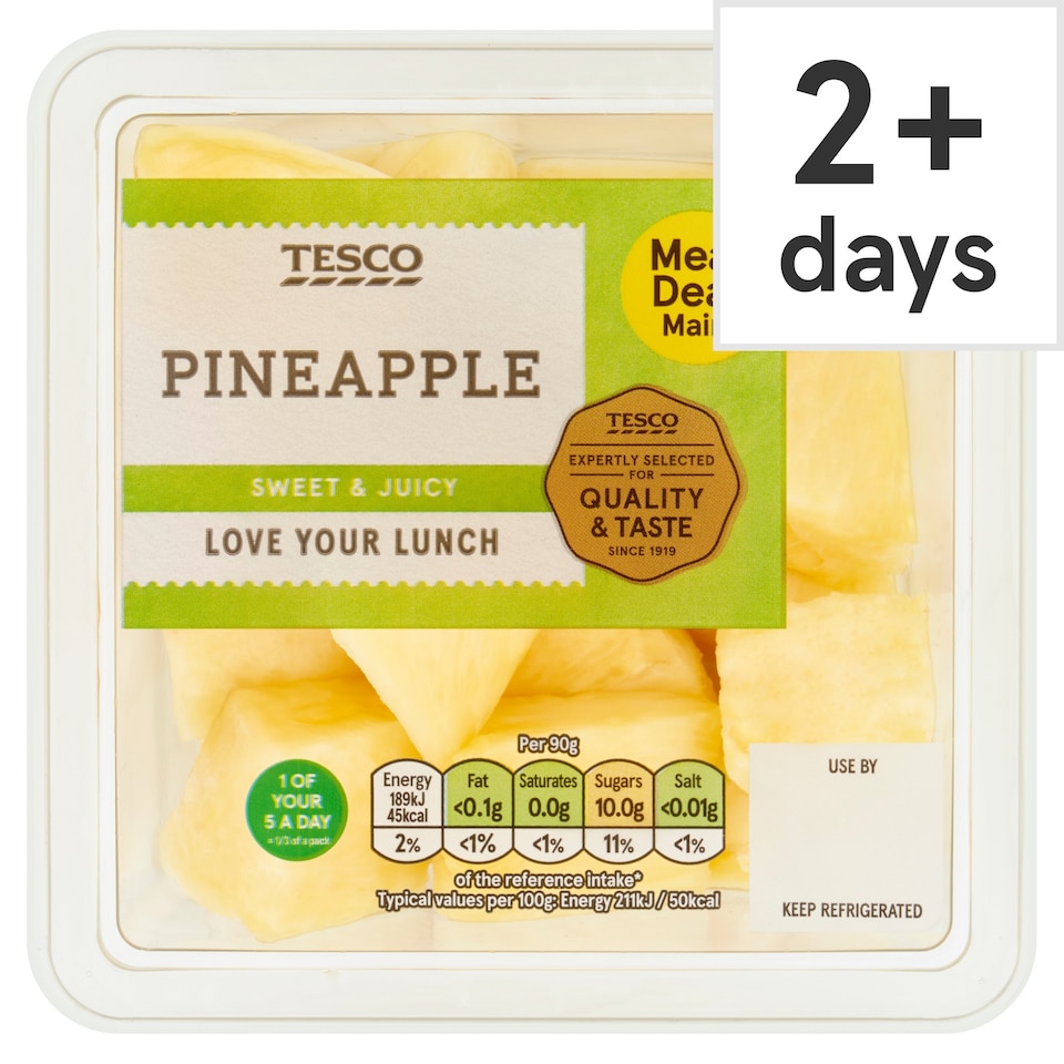 Tesco Pineapple Chunks 300G (FOS) 