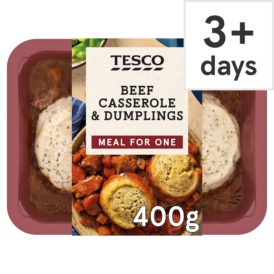 Tesco Beef Casserole & Dumplings 400G
