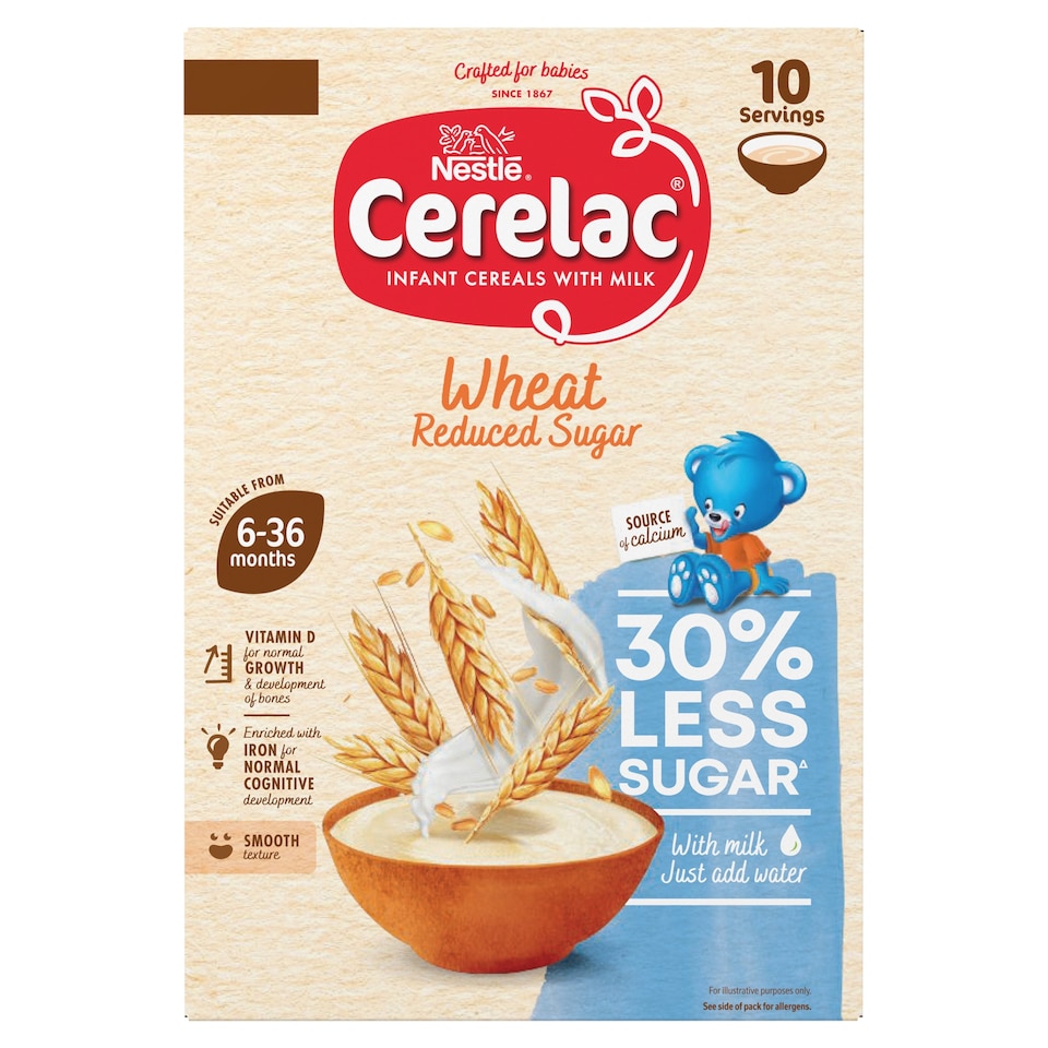 image 1 of Cerelac Wheat Reduced Sugar 250g
