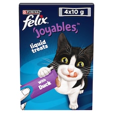 Felix Joyables Duck Liquid Cat Treat 4x10g