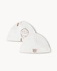 image 1 of F&F Baby 2-Pack Pure Cotton Hats in White