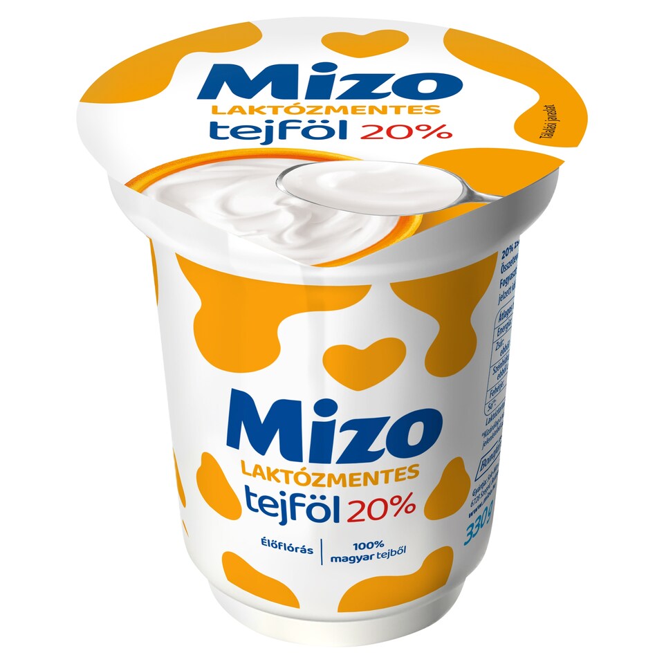 Mizo laktózmentes tejföl 20% 330 g