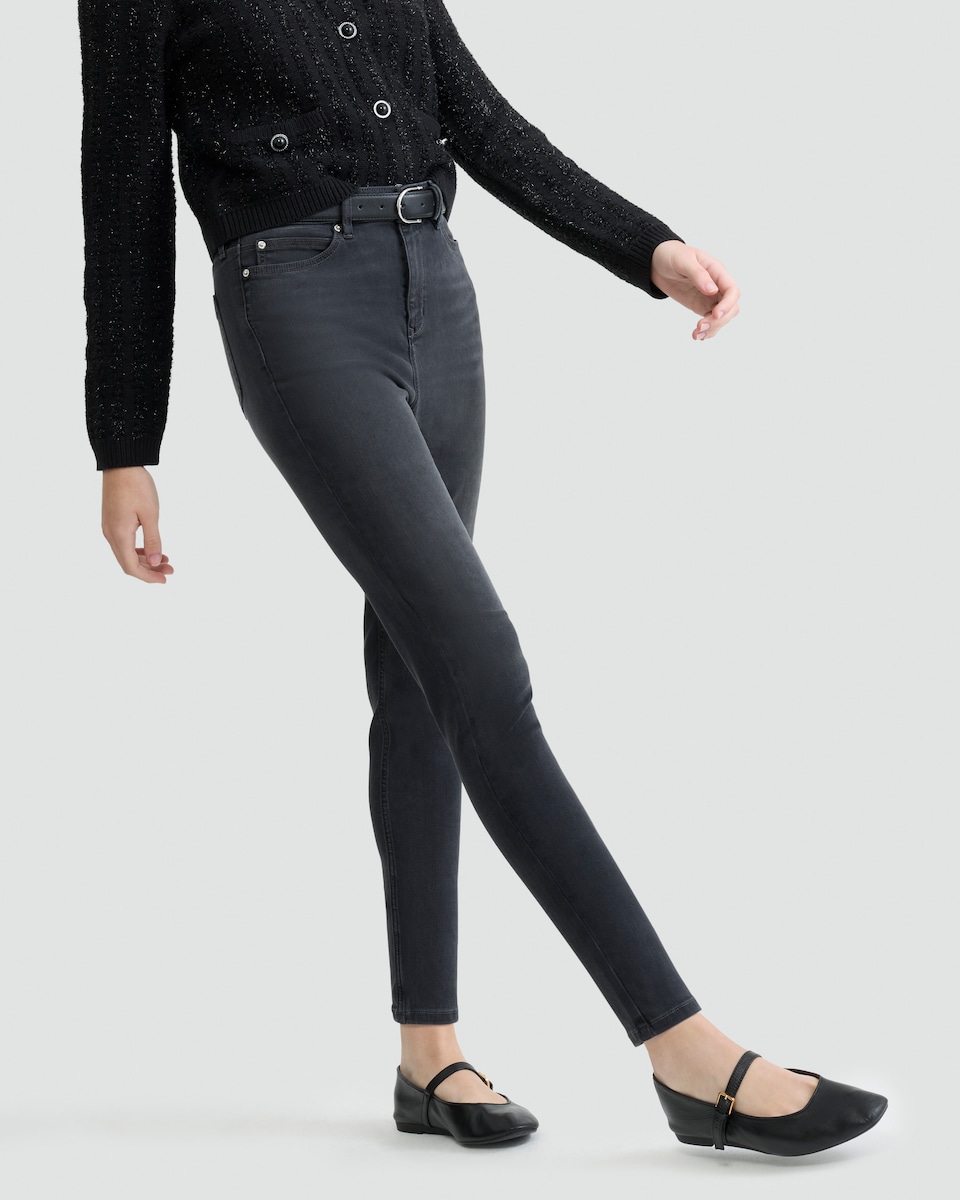 image 1 of F&F Contour Skinny Jeans in Grey
