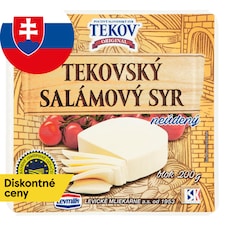 TEKOVSKÝ SALÁMOVÝ SYR NEÚDENÝ blok 200 g