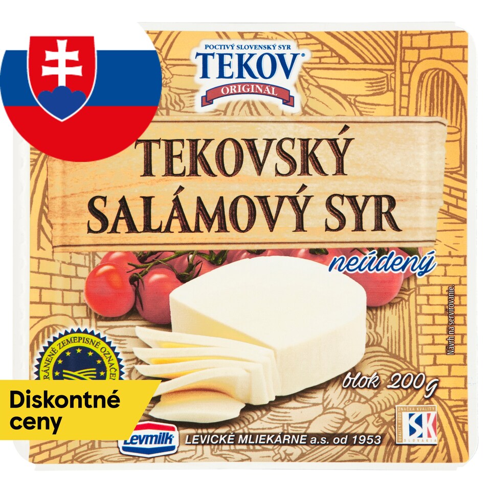 obrázok 1 z TEKOVSKÝ SALÁMOVÝ SYR NEÚDENÝ blok 200 g