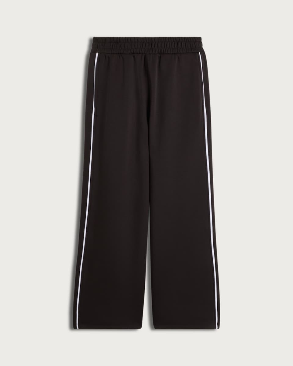 image 1 of F&F Active EVERYHOUR Side Stripe Wide Leg Joggers in Brown
