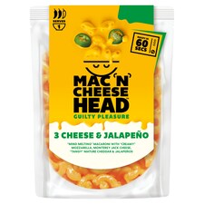 Mac 'N' Cheese Head  Macaroni 3 Cheese & Jalapeno 200g