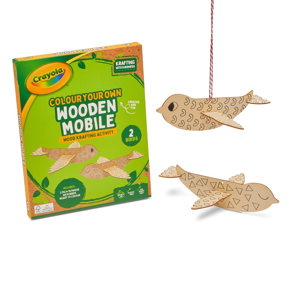 image 1 of Crayola 4 in 1 Wood Krafting - Woodland Activity Set