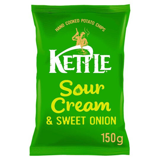 Kettle Chips Sour Cream & Sweet Onion 150G Tesco Groceries