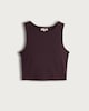 image 4 of Rise by Zara McDermott Ribbed Cropped Pyjama Top in Purple