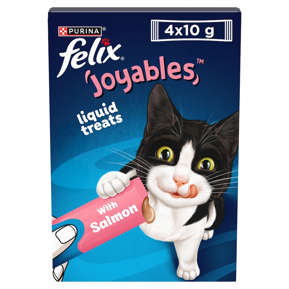 Felix Joyables Salmon Liquid Cat Treat 4x10g