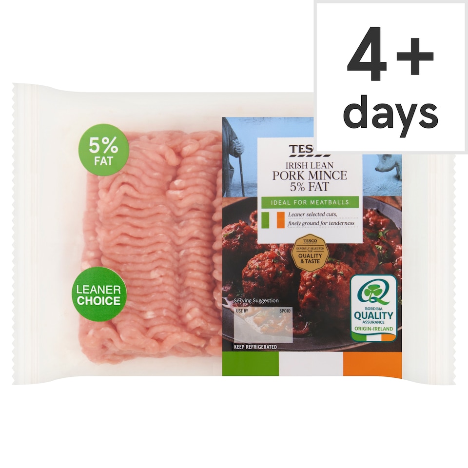 Tesco Irish Lean Pork Mince 5% Fat 400g