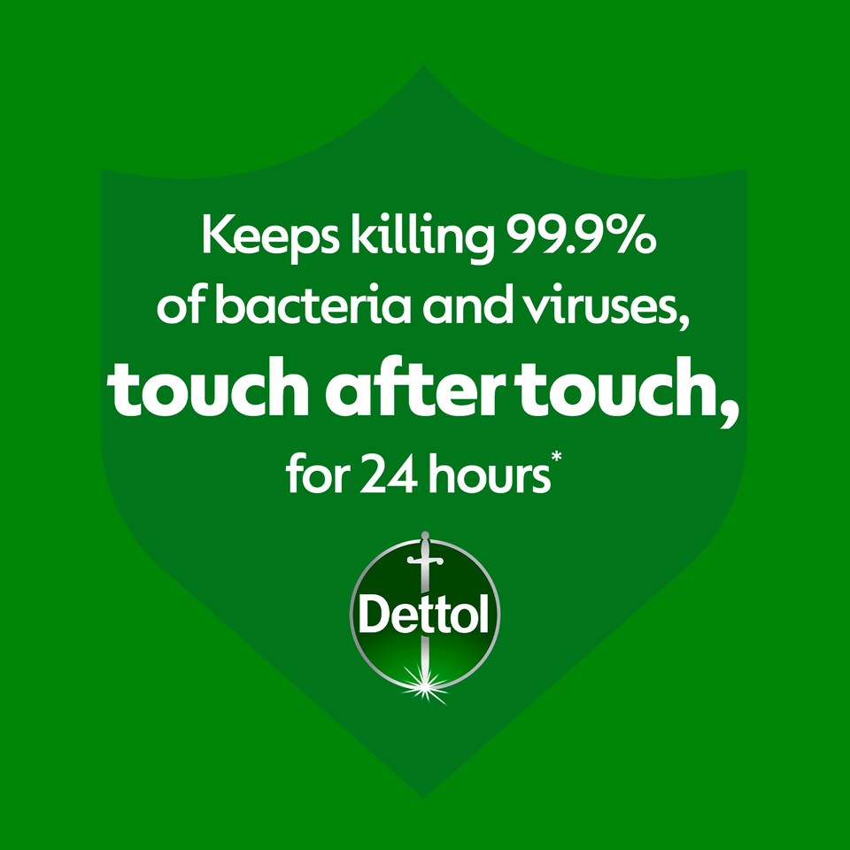 image 1 of Dettol Protect 24 Hour Antibacterial Cleaning Wipes 80 pack