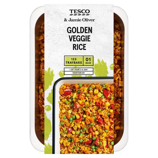 Tesco & Jamie Oliver Golden Veggie Rice 800G Tesco Groceries