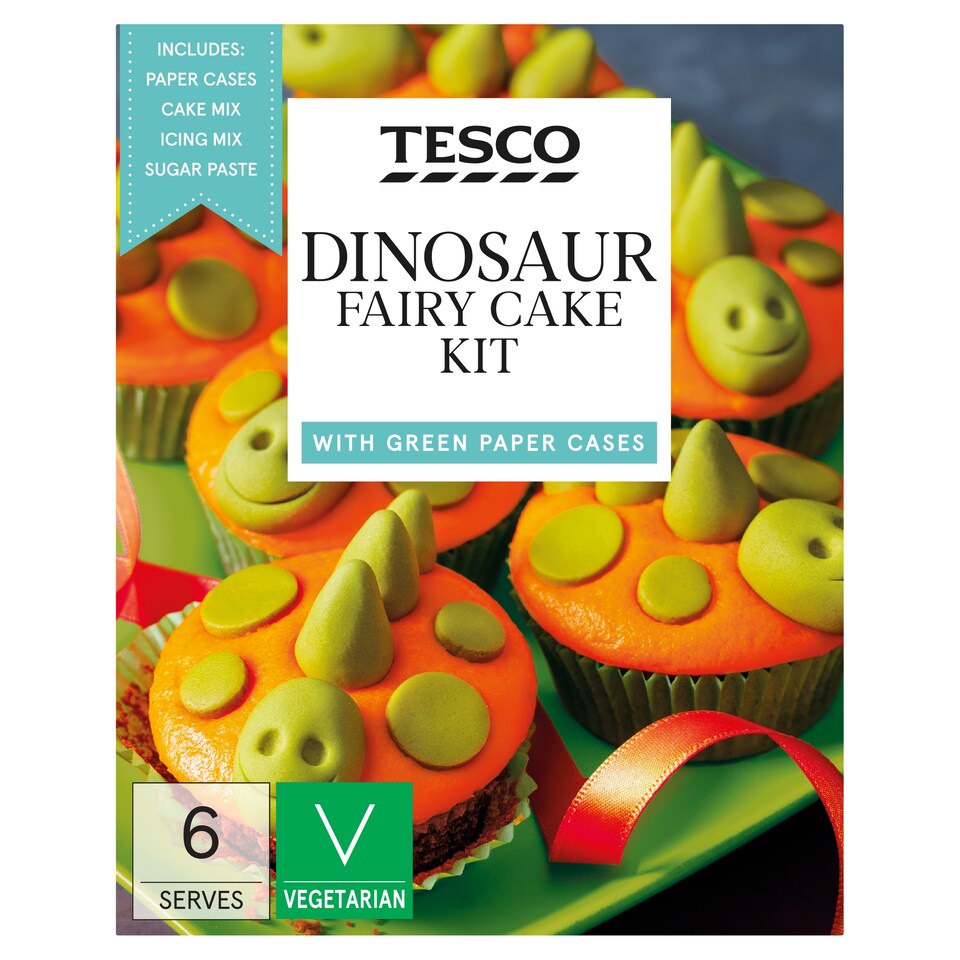 Tesco Dinosaur Fairy Cake Kit 255G