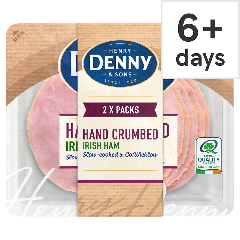 Denny Hand Crumbed Irish Ham 2 X 80G