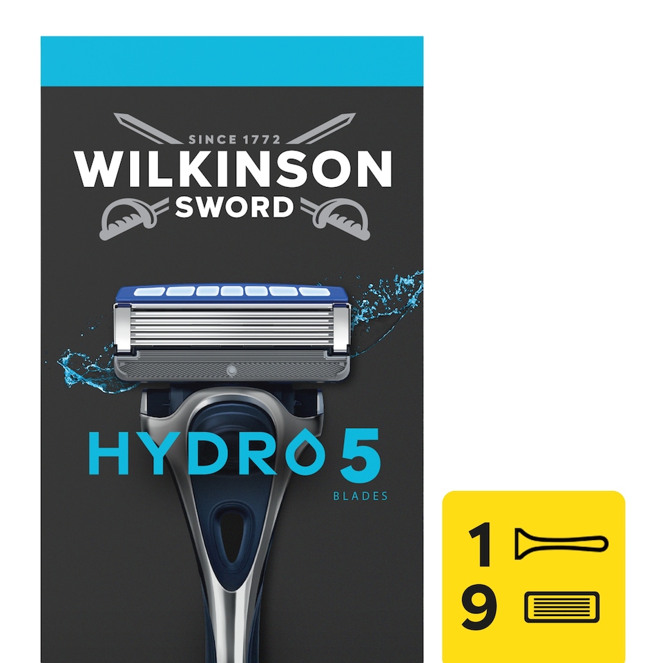 Wilkinson Sword Hydro 5 Men’s 1 Razor + 9 Blade Refills pack
