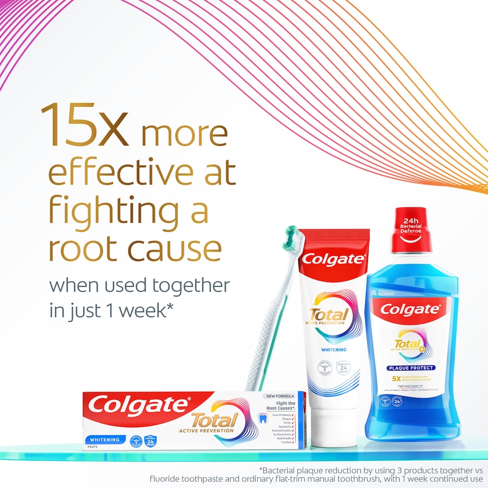 image 1 of Colgate Total Active Prevention Whitening Toothpaste 125ml