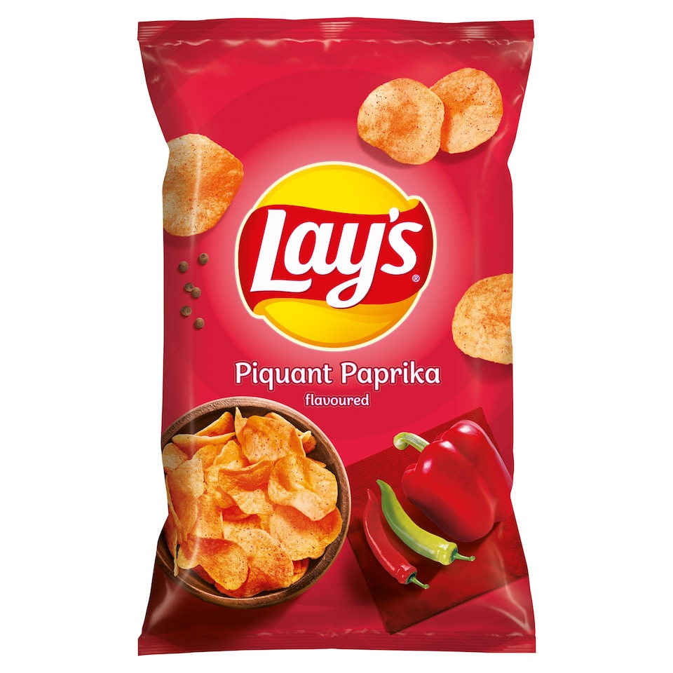 Lay's Smažené bramborové lupínky s příchutí pikantní papriky 130g