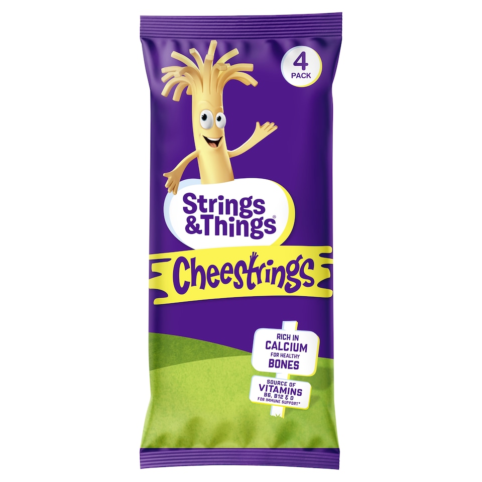 image 1 of Cheestrings Original Cheese Snacks 4 Pack 80G
