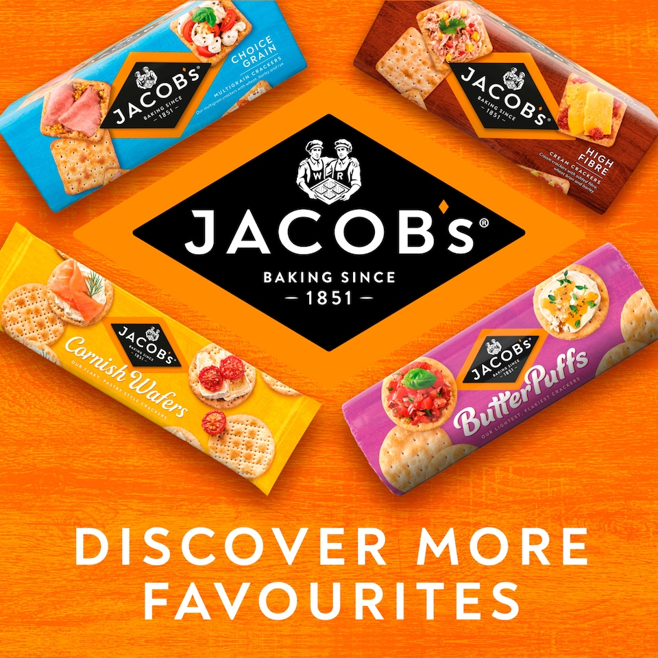 image 1 of Jacob's Cream Cracker Multipack 8 Snack Packs 185g