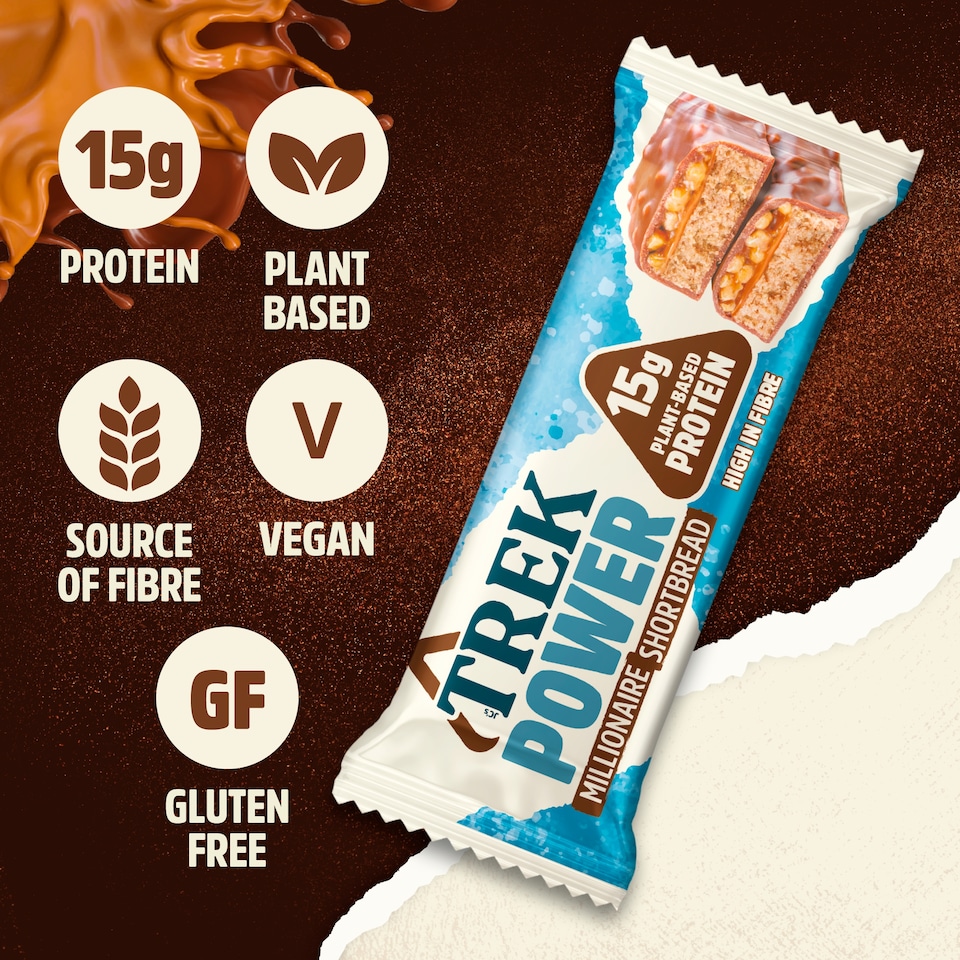 image 1 of TREK Power Protein Bar - Millionaire Shortbread 55g