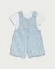 image 2 of F&F Baby 2-Piece Pure Cotton Floral Set in Blue