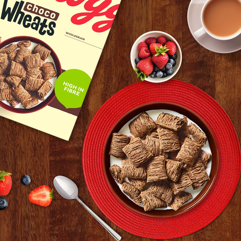 image 1 of Kellogg's Wheats Chocolate Breakfast Cereal 500g