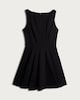 image 3 of F&F Ponte Sleeveless Pleated Dress in Black