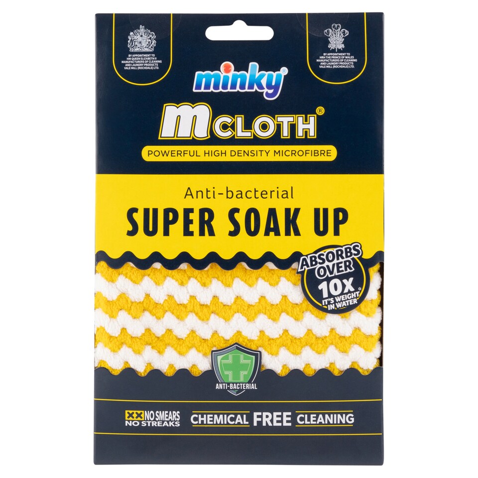 Minky Anti-Bacterial Microfibre Cloth Super Soak Up