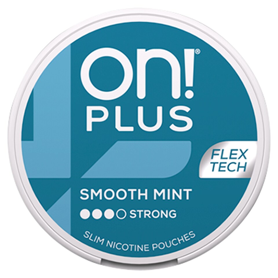 On! Plus Smooth Mint Strong Slim Nicotine Pouches 14.3g