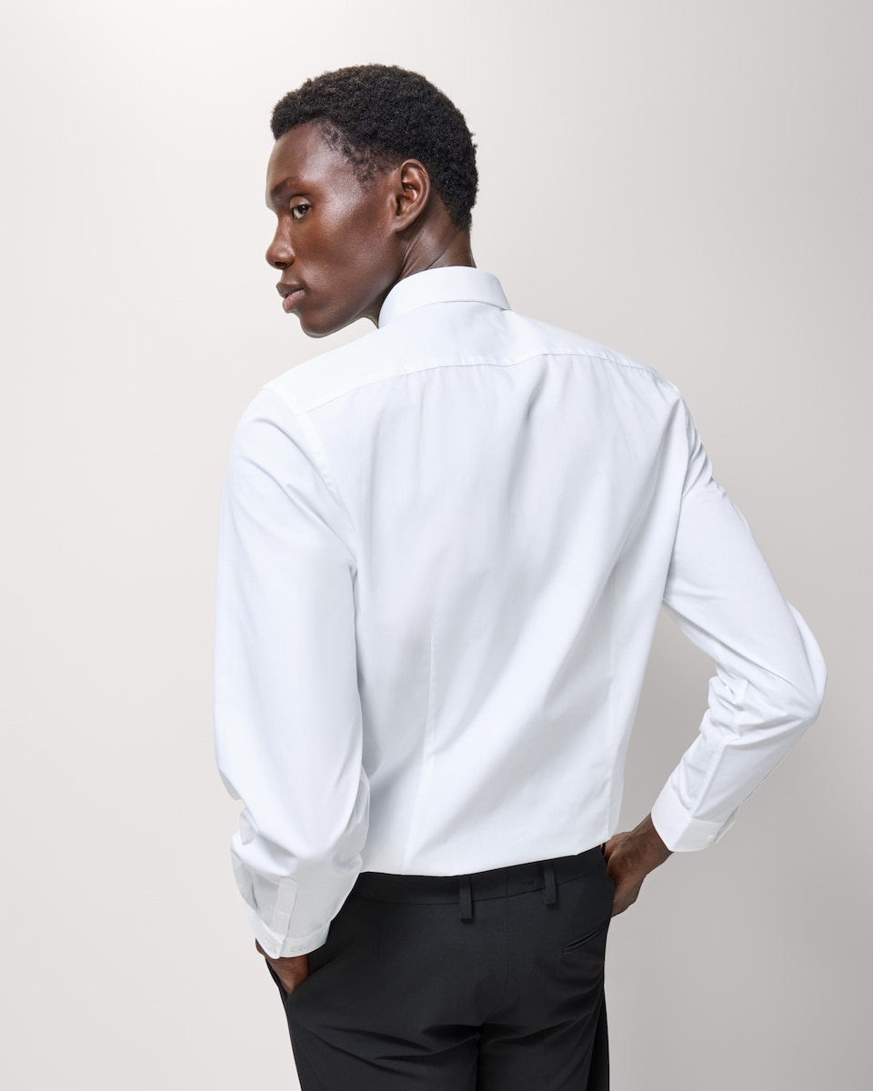 image 1 of F&F 2-Pack Slim Fit Easy Iron Long Sleeved Formal Shirts in White