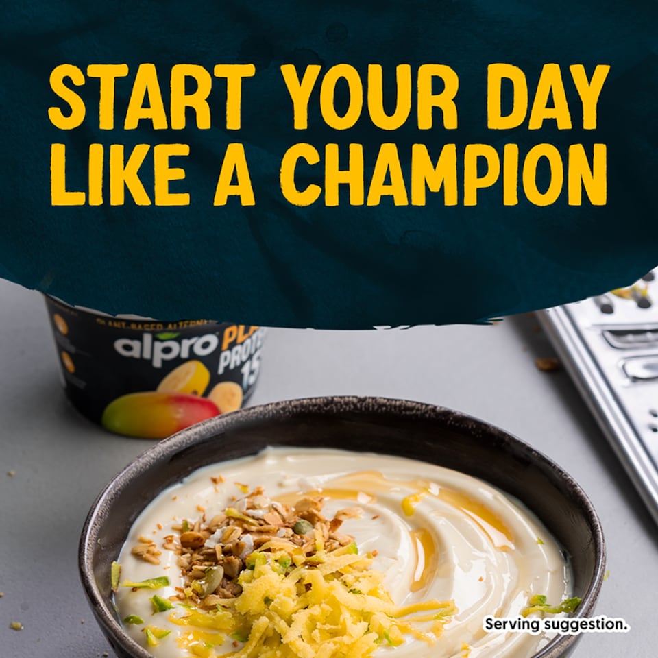 image 1 of Alpro 15g High Protein Tropical Fruit Dairy Free Soya Yoghurt Alternative 200g