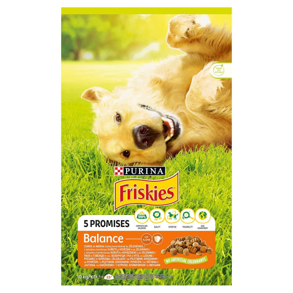 image 1 of Friskies® Balance with a Delicious Combination of Chicken and Beef and with Vegetables 10kg