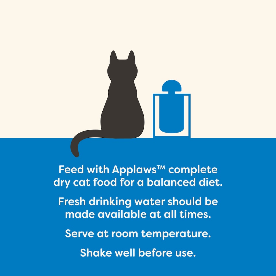 image 1 of Applaws Natural Wet Cat Food Fish Bone Broth with Salmon Spout Pouch 85g