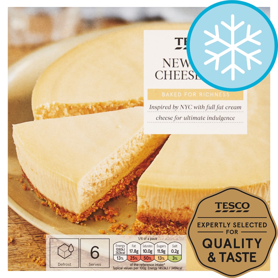 Tesco New York Cheesecake 450G