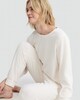 image 2 of F&F Fleece Cable Texutred Top and Cuffed Bottoms Pyjamas in Cream
