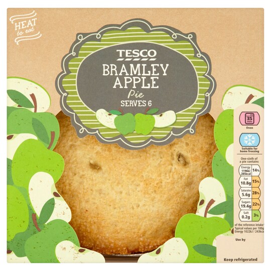 Tesco Bramley Apple Pie 700G