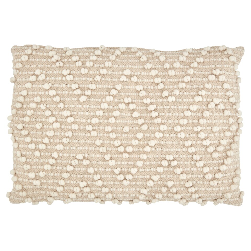 image 1 of Fox & Ivy French Knot Diamond Cushion