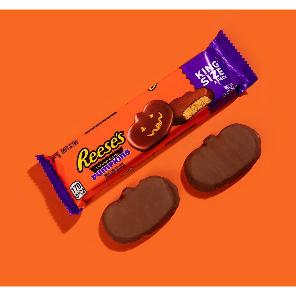 image 1 of Reeses Milk Chocolate Peanut Butter Pumpkins 2S 68G